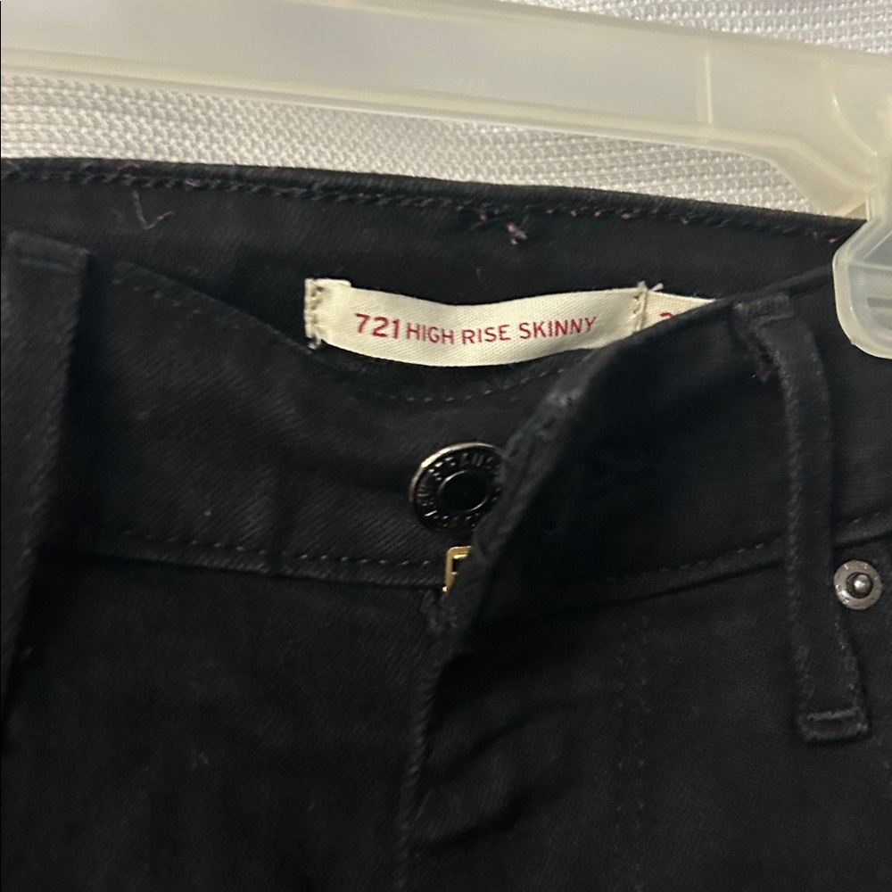 Levi's Black 721 High Rise Skinny Jeans